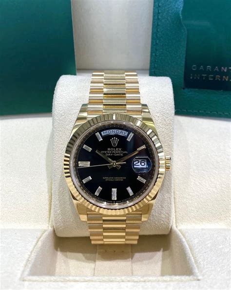 rolex daydate nero|rolex day date 36 yellow.